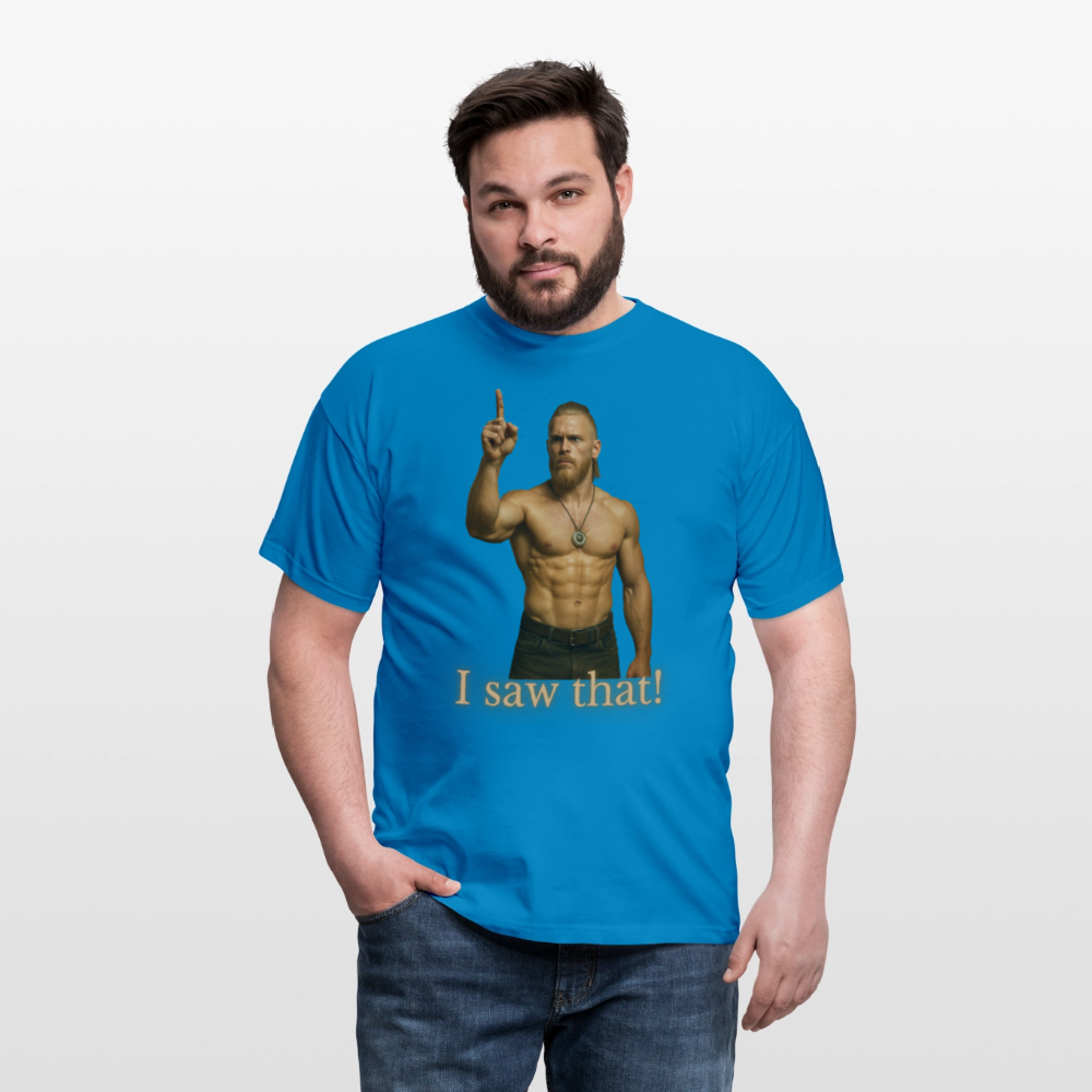 Technoviking - I saw that - Männer T-Shirt - Royalblau