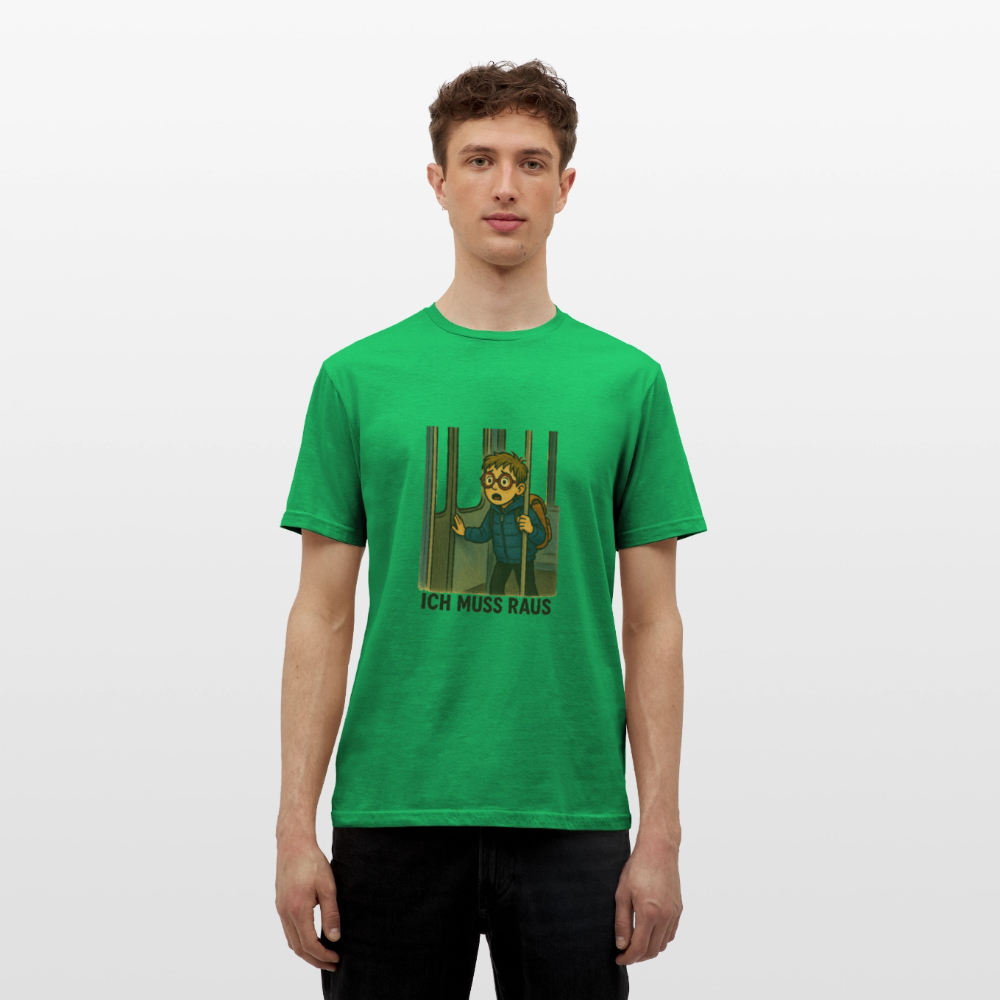 Junge im Bus ich muss raus - Männer T-Shirt - Kelly Green