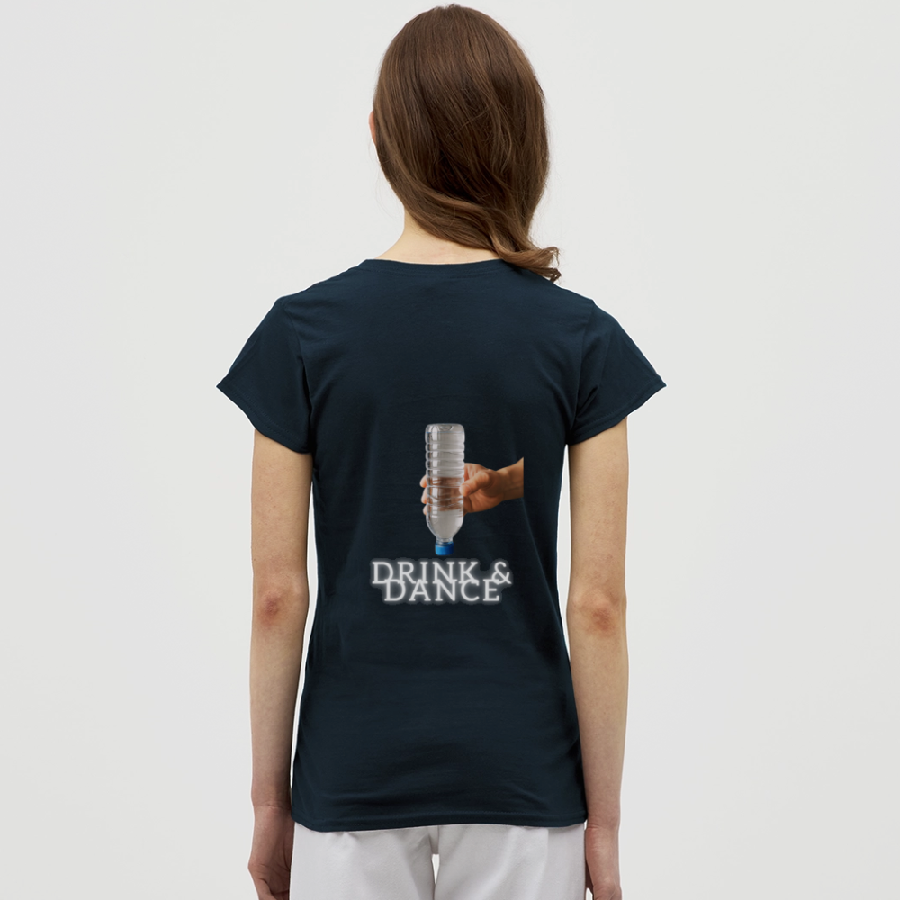 Technoviking drink & dance - Frauen T-Shirt - Navy