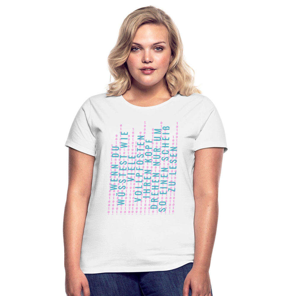 Und Tschüß Metaversum - Frauen T-Shirt - Weiß