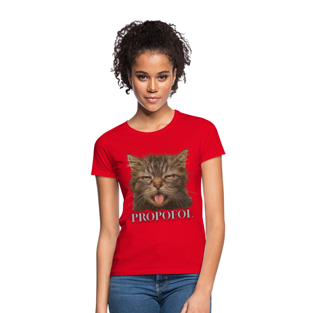 Grumpy Cat - Frauen T-Shirt - Rot