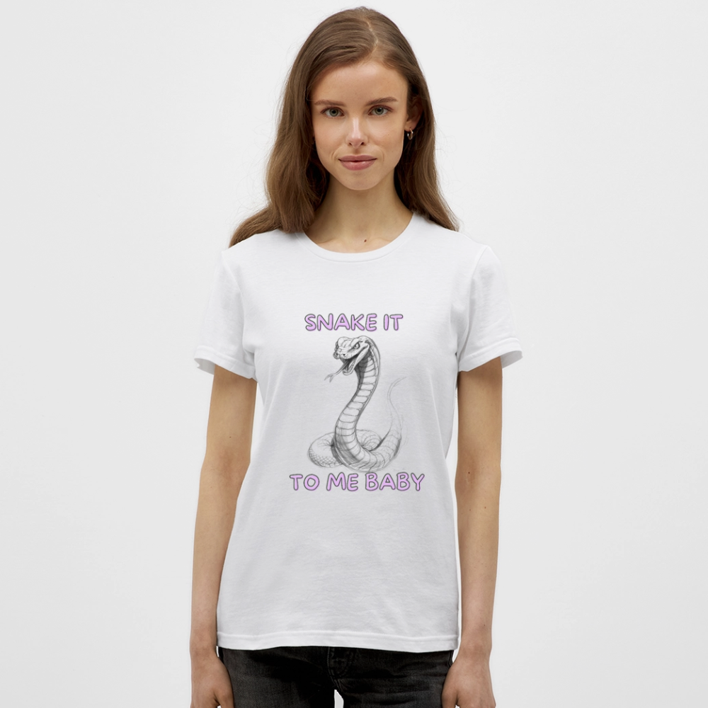Snake it to me baby - Frauen T-Shirt - Weiß