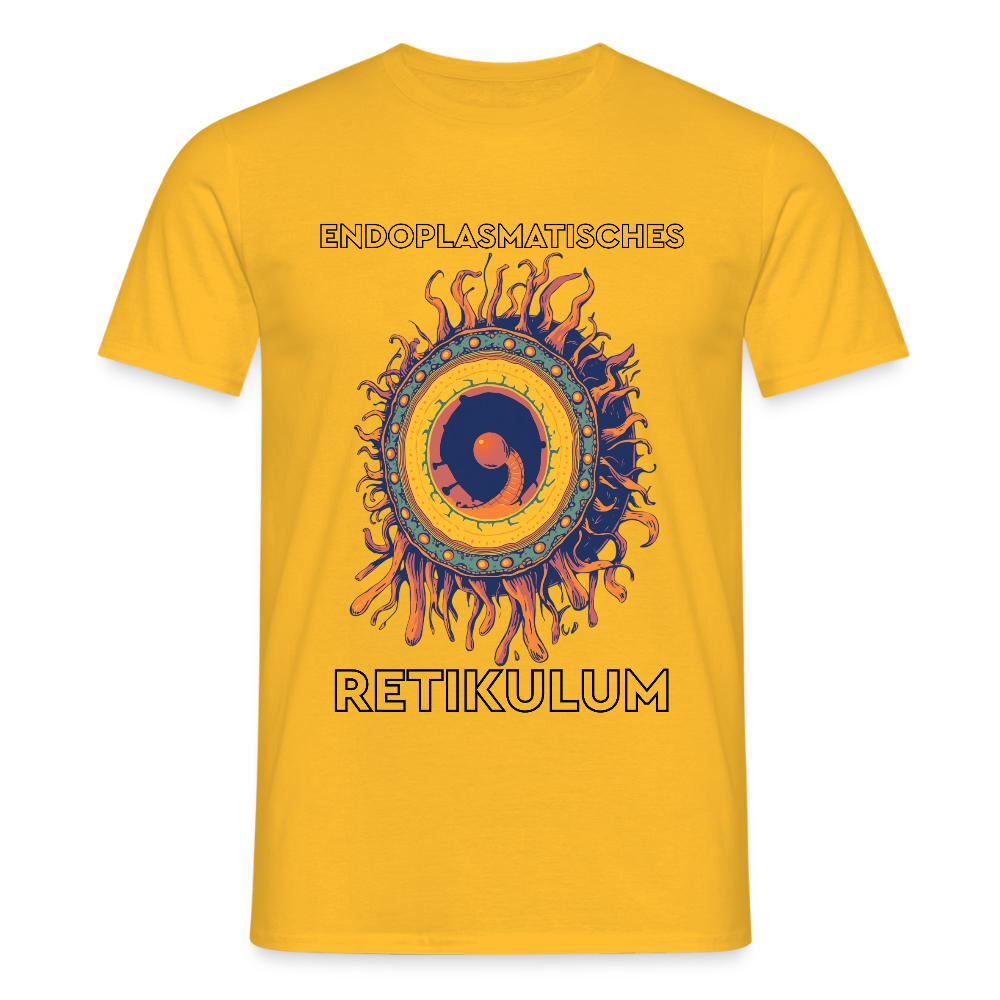 Endoplasmatisches Retikulum - Männer T-Shirt - Gelb
