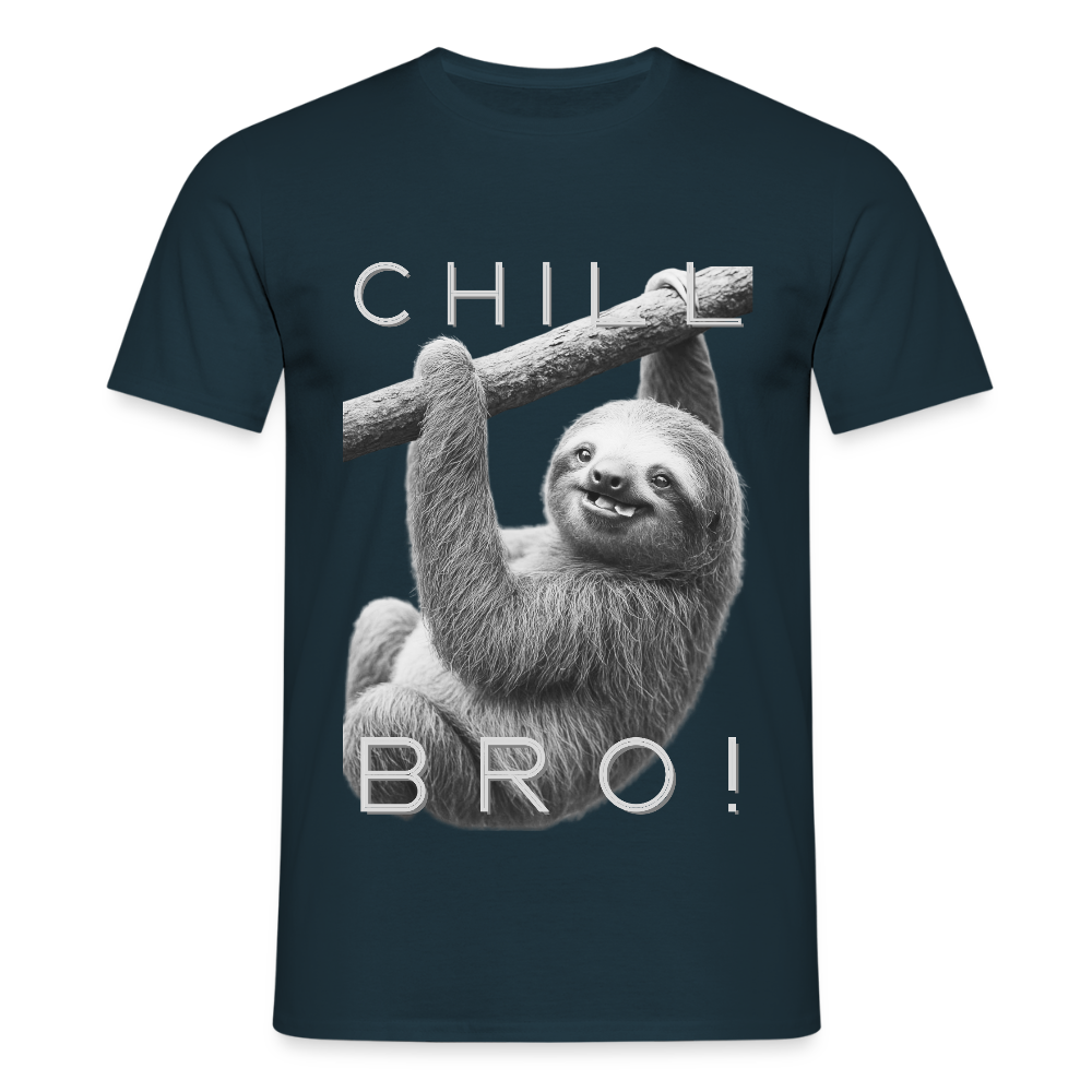 Chill Bro! - Männer T-Shirt - Navy