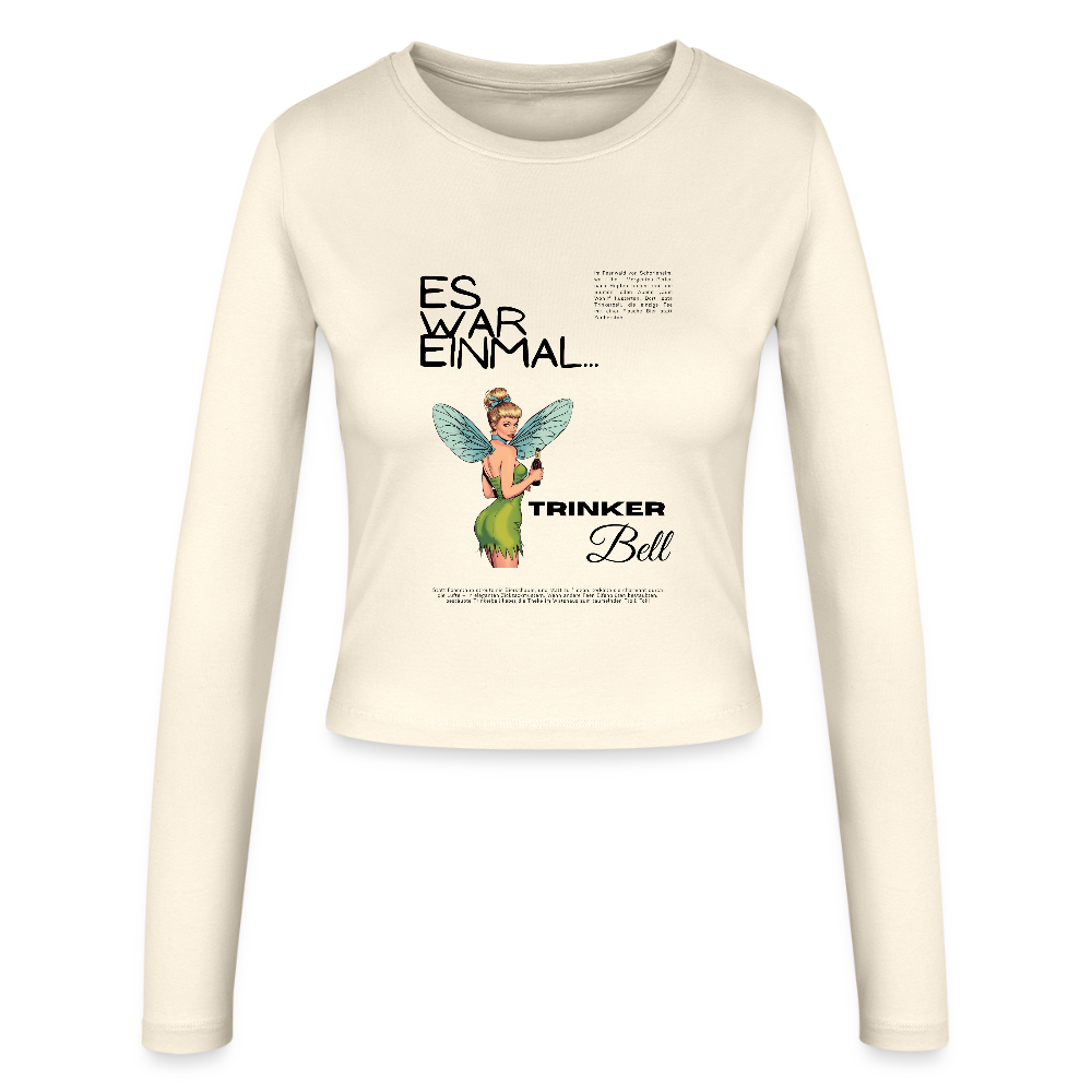 Trinkerbell - Frauen Slim Fit Langarmshirt - Creme