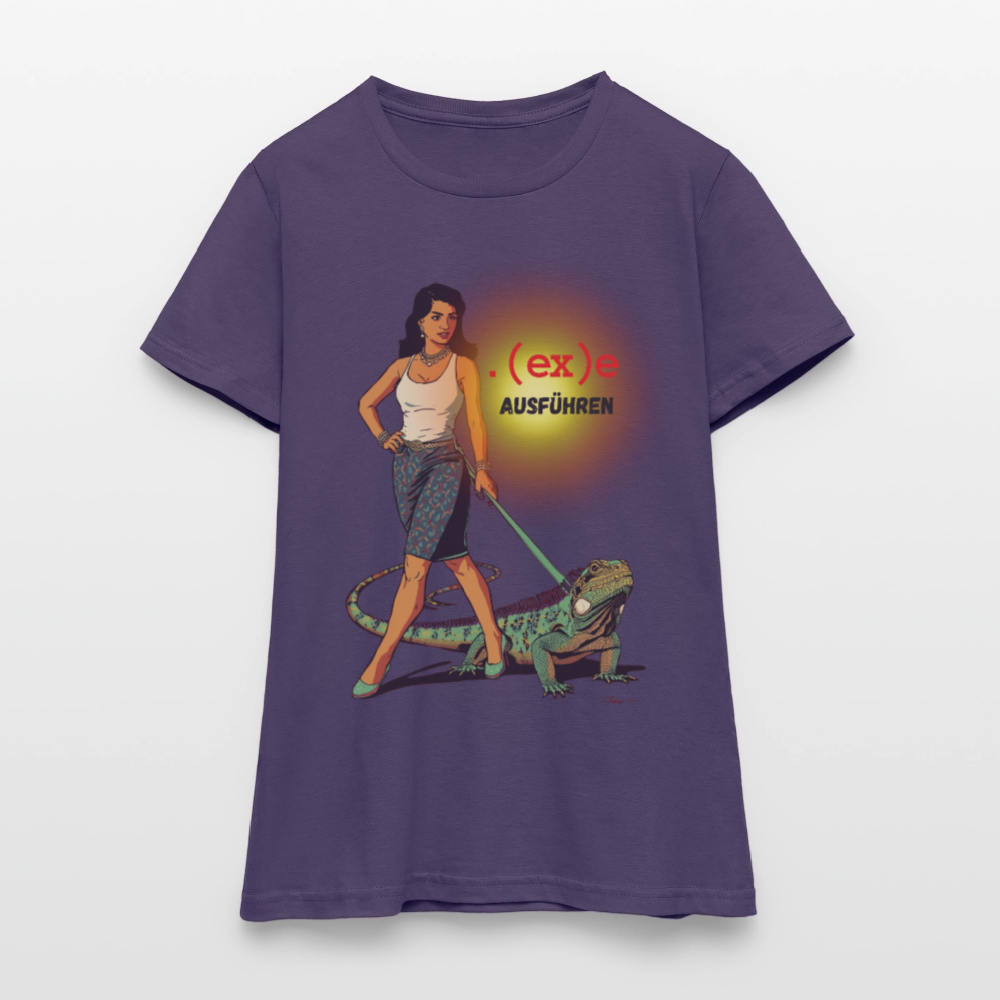 .(ex)e ausführen - Frauen T-Shirt - Dunkellila
