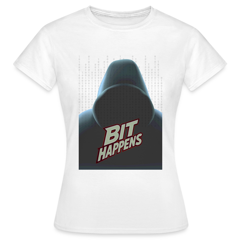 Bit Happens - Frauen T-Shirt - Weiß