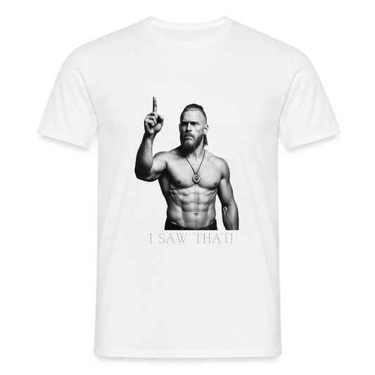 Technoviking - I saw that - Männer T-Shirt - Weiß