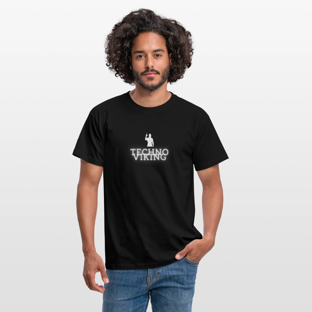 Technoviking drink & dance - Männer T-Shirt - Schwarz