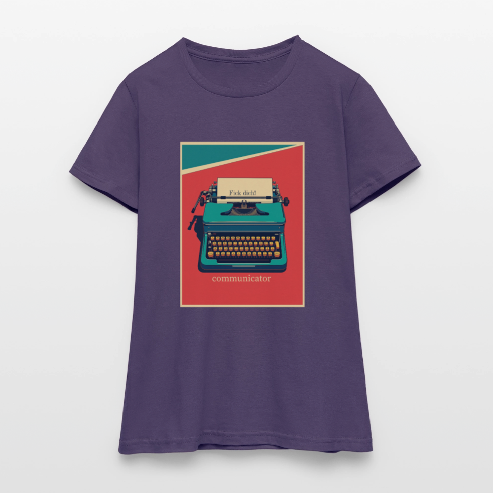communicator Fick dich - Frauen T-Shirt - Dunkellila
