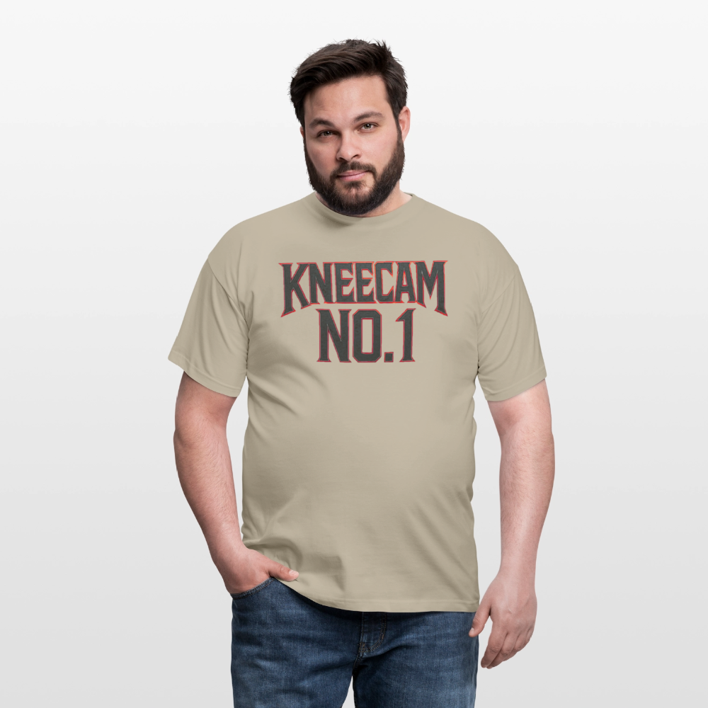 KNEECAM No. 1 - Männer T-Shirt - Sandbeige