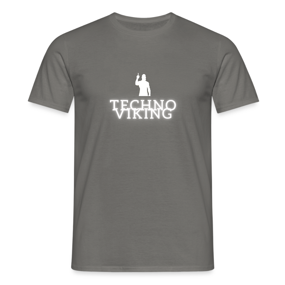 Technoviking drink & dance - Männer T-Shirt - Graphit