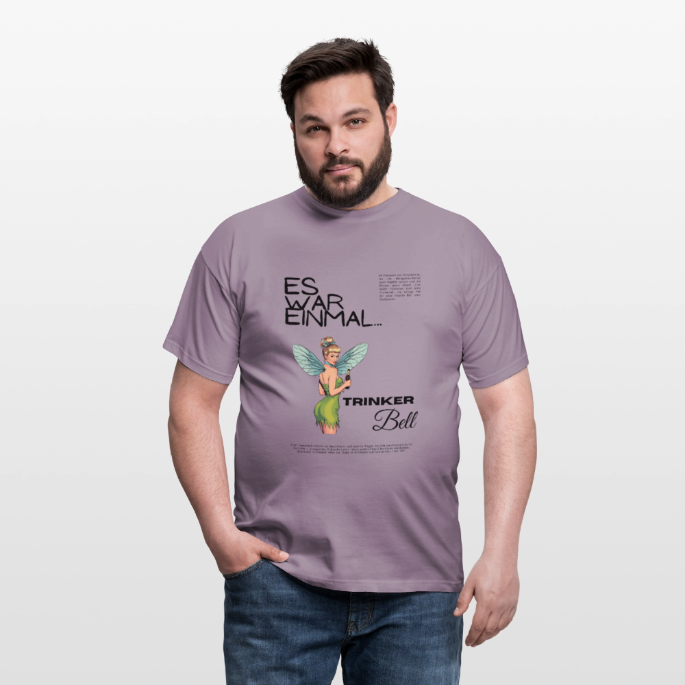 Trinkerbell - Männer T-Shirt - Lilagrau 