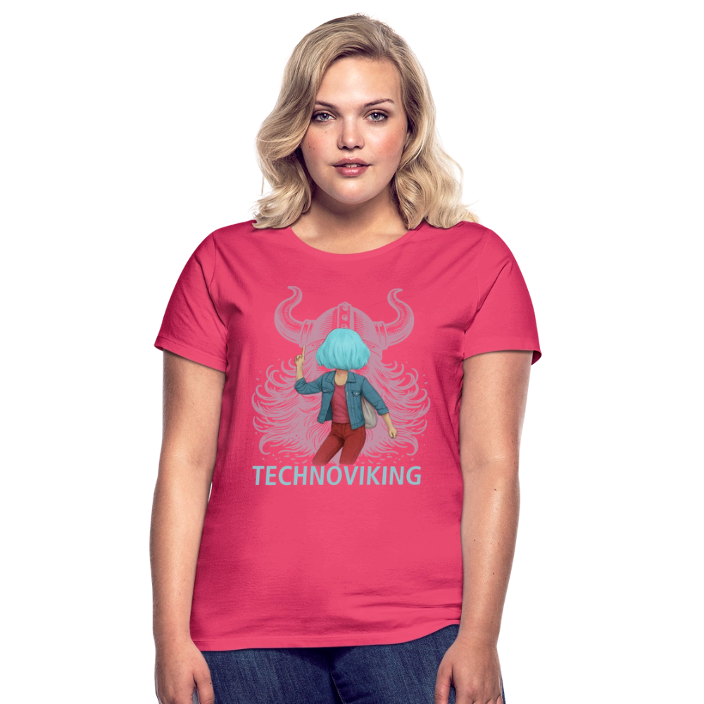 Technoviking rescue moment - Frauen T-Shirt - Azalea