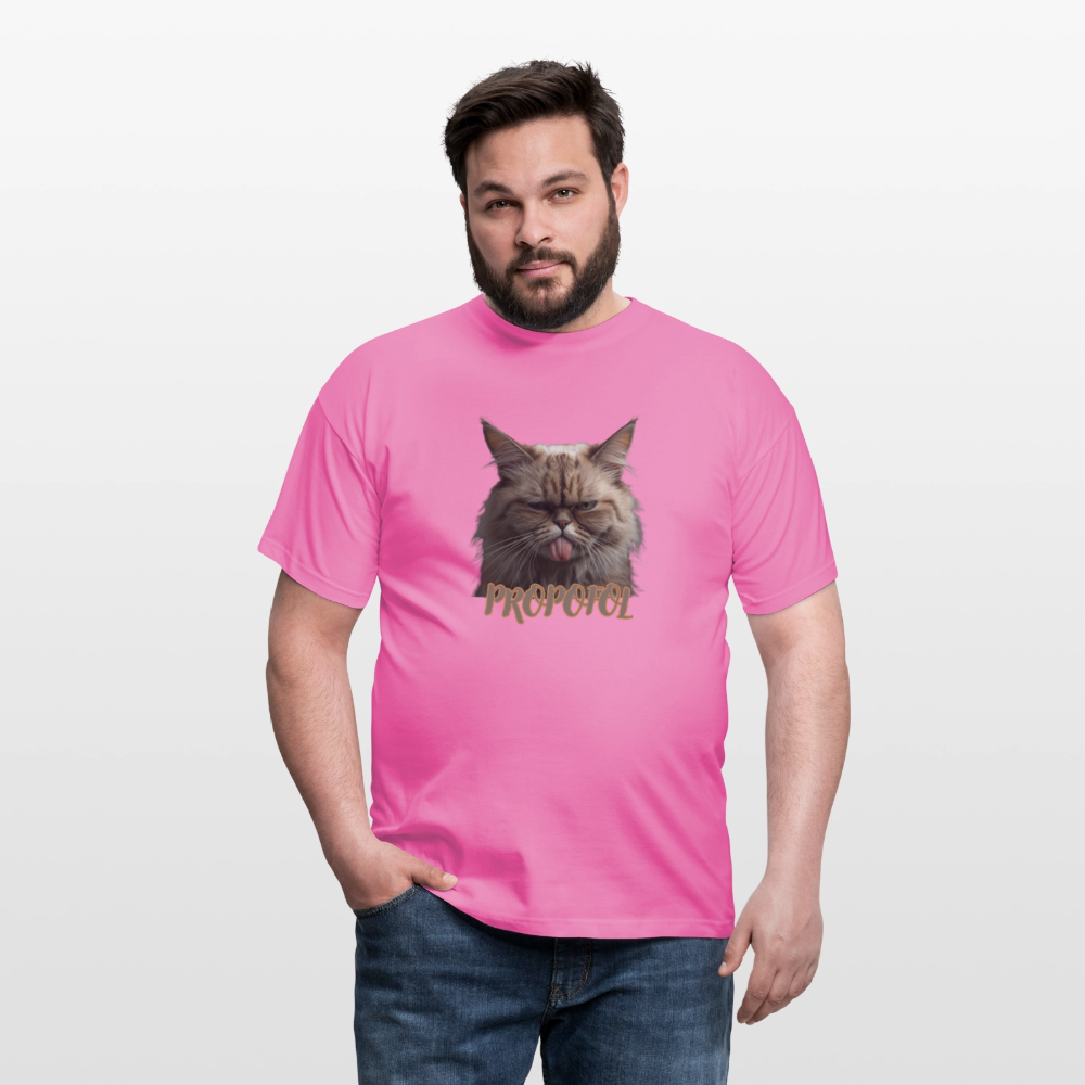 Propofol Cat - Männer T-Shirt - Pink