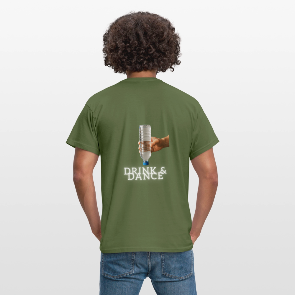Technoviking drink & dance - Männer T-Shirt - Militärgrün
