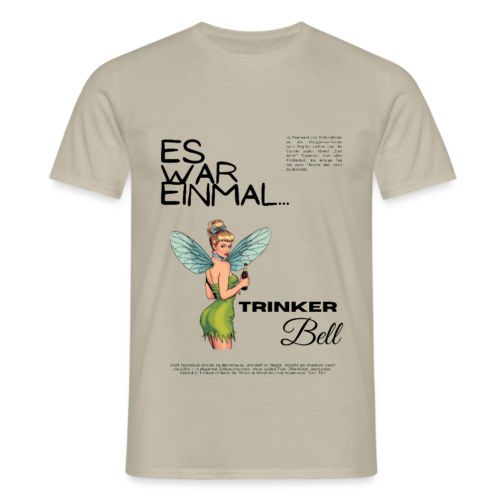Trinkerbell - Männer T-Shirt - Sandbeige
