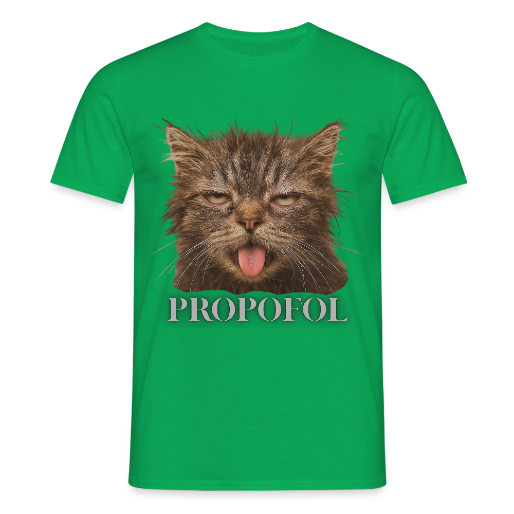 Grumpy Cat - Männer T-Shirt - Kelly Green