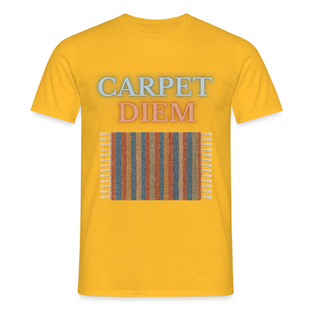 Carpet Diem - Männer T-Shirt - Gelb
