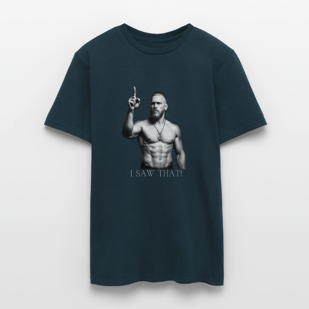 Technoviking - I saw that - Männer T-Shirt - Navy