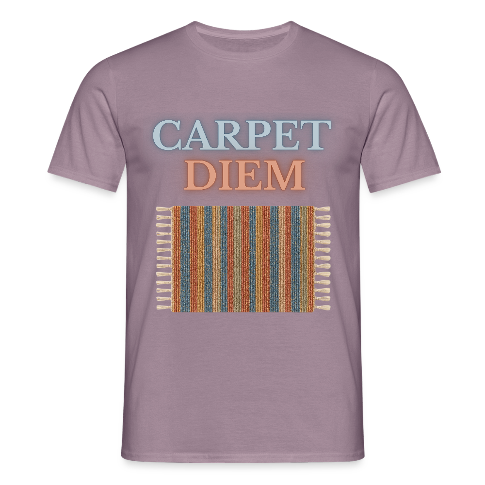 Carpet Diem - Männer T-Shirt - Lilagrau 