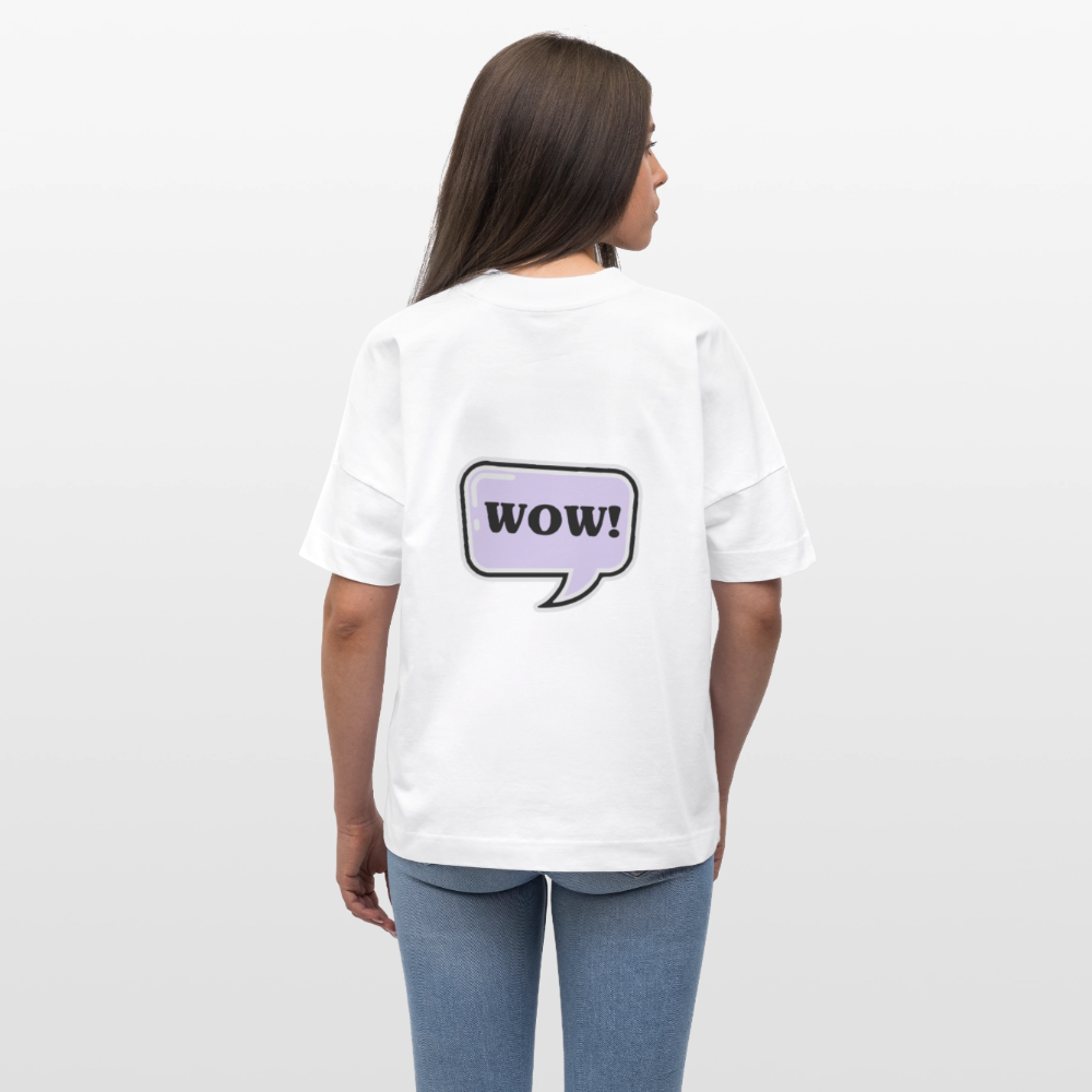 Fish World is ending - Stanley/Stella Oversized Unisex Bio T-Shirt Blaster - Weiß