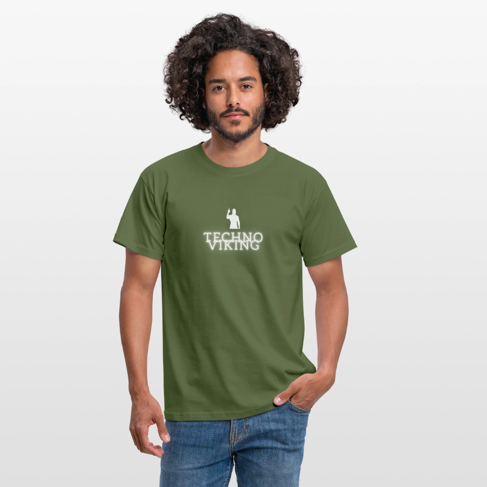 Technoviking drink & dance - Männer T-Shirt - Militärgrün
