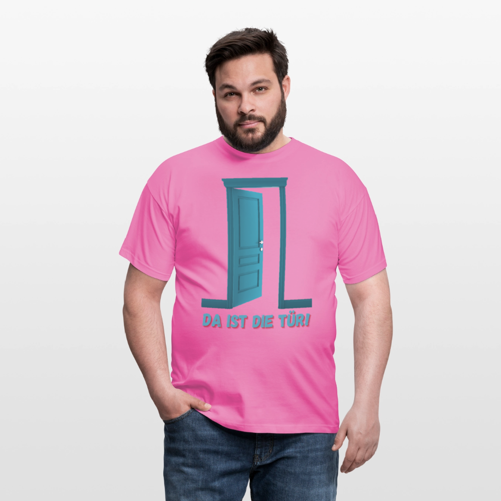 Da ist die Tür - Männer T-Shirt - Pink
