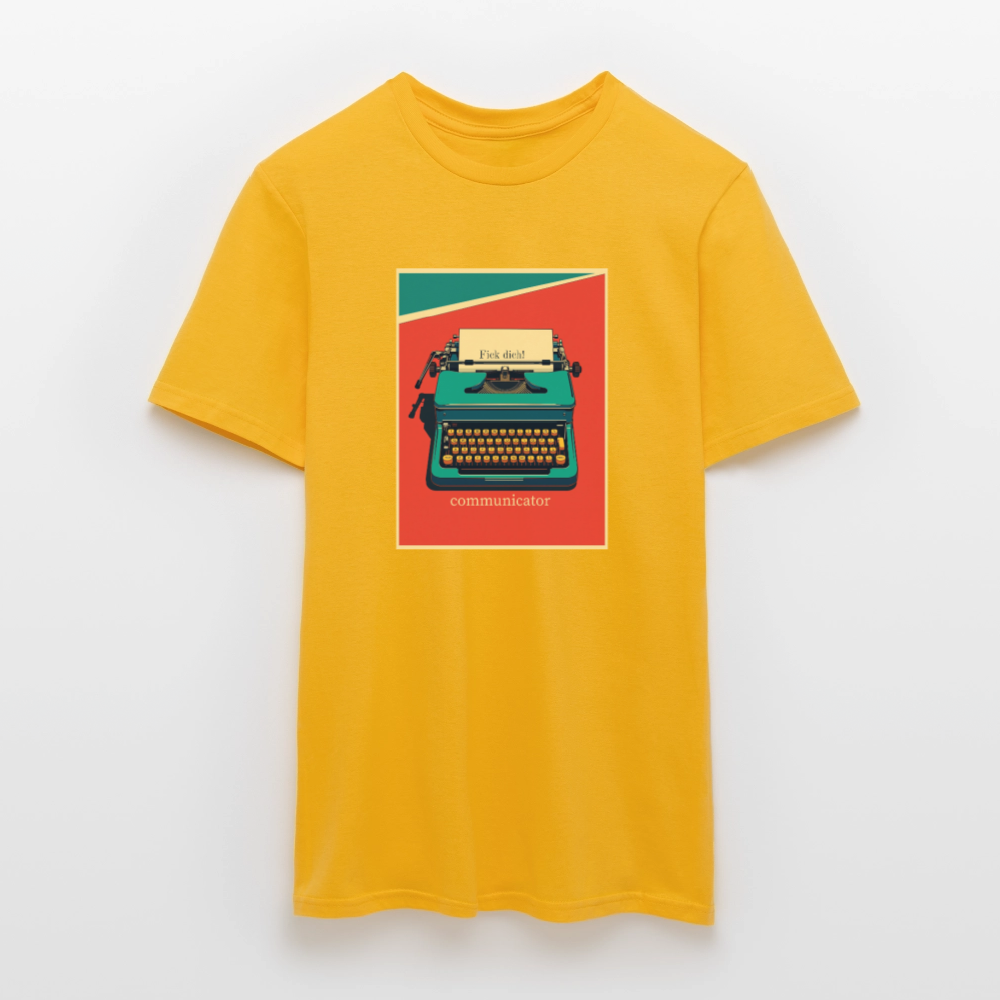 communicator Fick dich - Männer - T-Shirt - Gelb