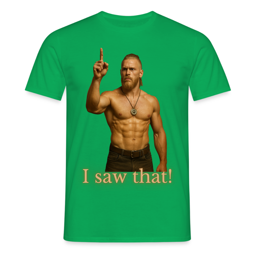 Technoviking - I saw that - Männer T-Shirt - Kelly Green