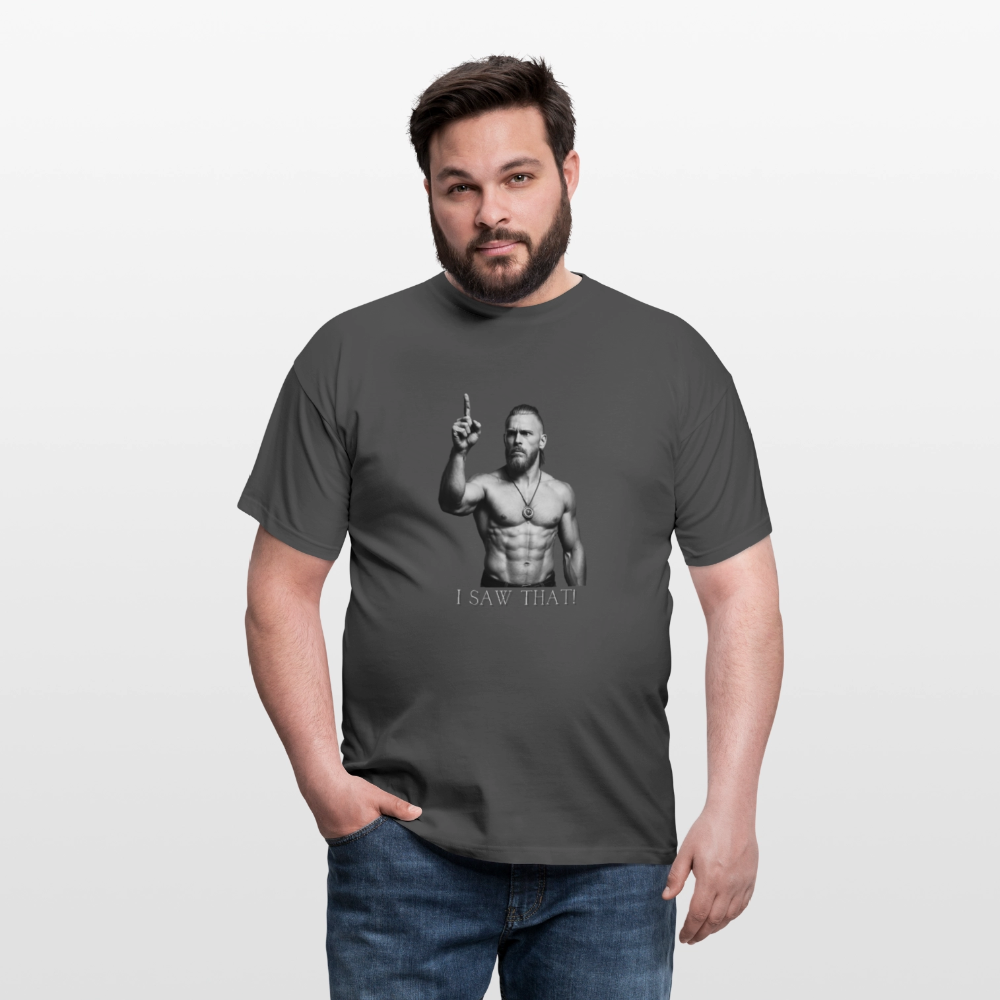 Technoviking - I saw that - Männer T-Shirt - Anthrazit