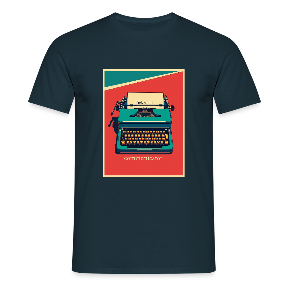 communicator Fick dich - Männer - T-Shirt - Navy