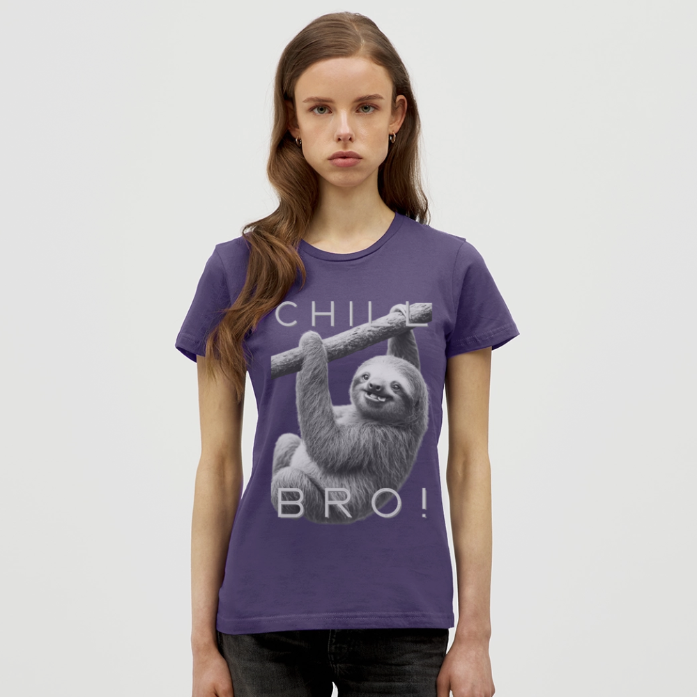 Chill Bro! - Frauen T-Shirt - Dunkellila