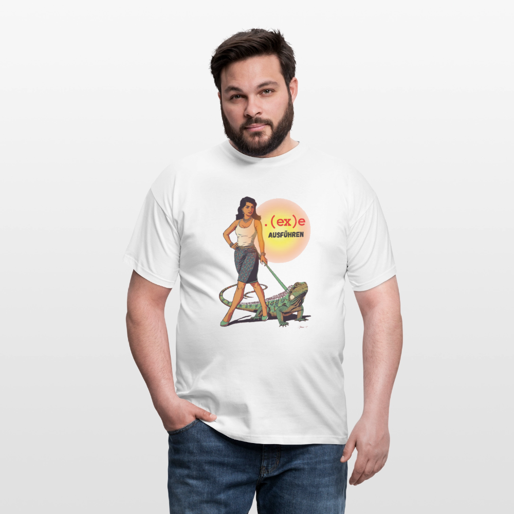 .(ex)e ausführen - Männer T-Shirt - Weiß