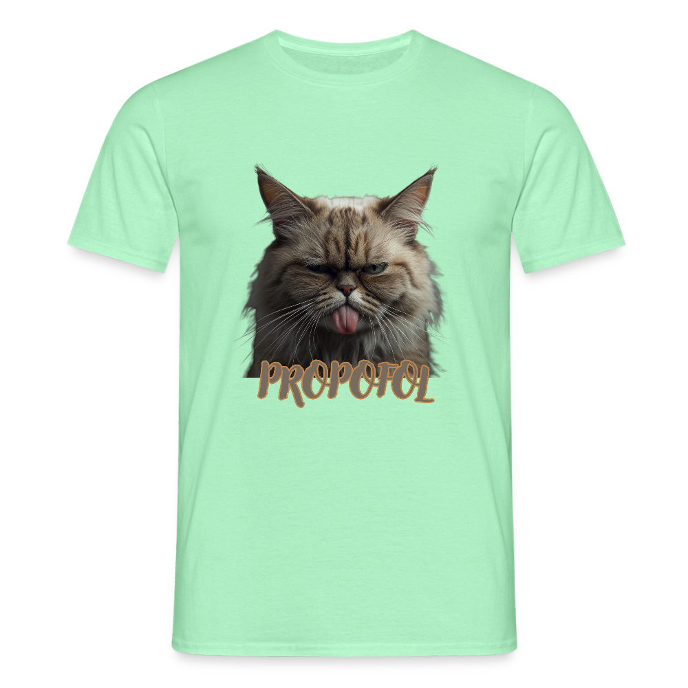 Propofol Cat - Männer T-Shirt - Mintgrün