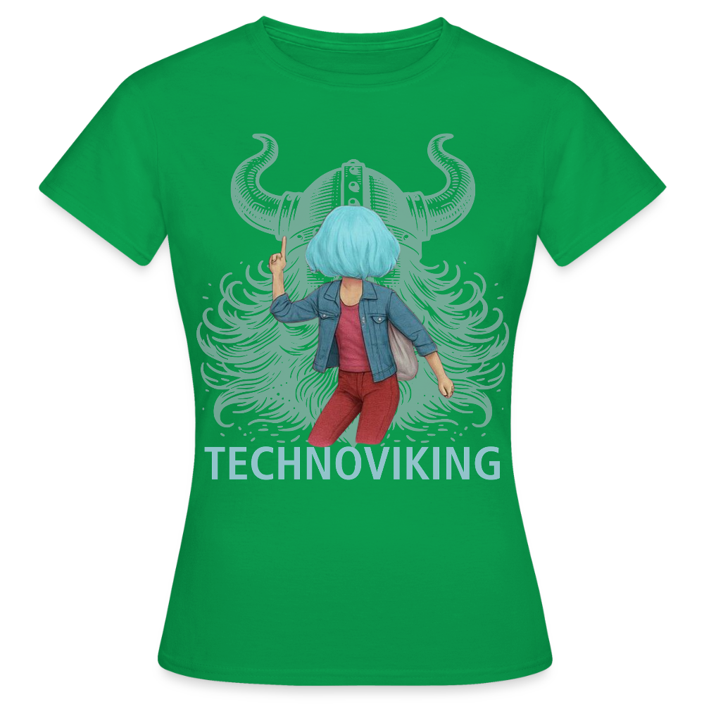 Technoviking rescue moment - Frauen T-Shirt - Kelly Green