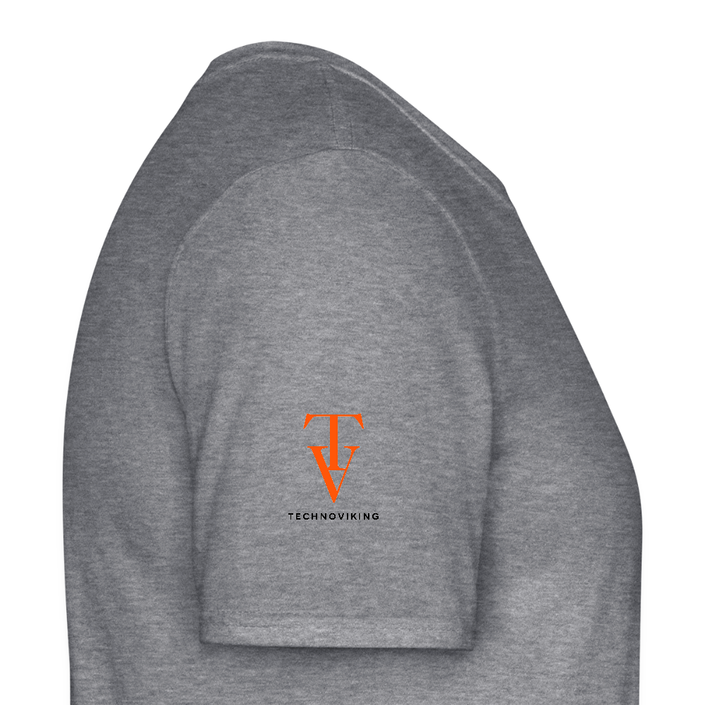Technoviking-Kneecam No1. - Männer T-Shirt - Graphit meliert
