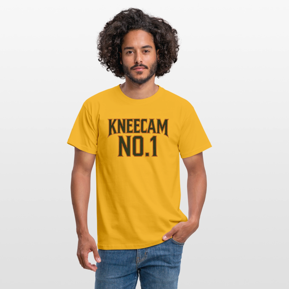 Technoviking-Kneecam No1. - Männer T-Shirt - Gelb