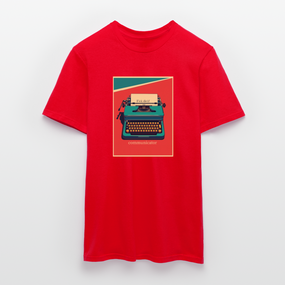 communicator Fick dich - Männer - T-Shirt - Rot
