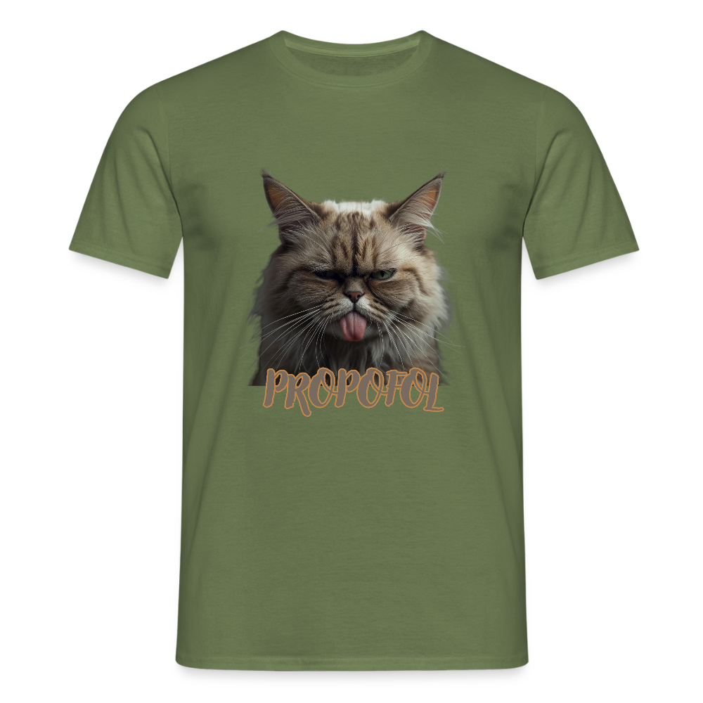 Propofol Cat - Männer T-Shirt - Militärgrün