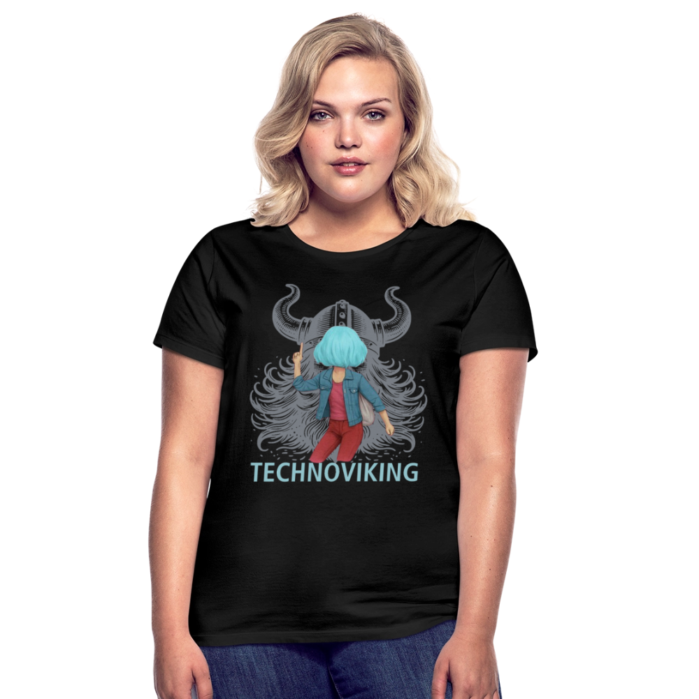 Technoviking rescue moment - Frauen T-Shirt - Schwarz