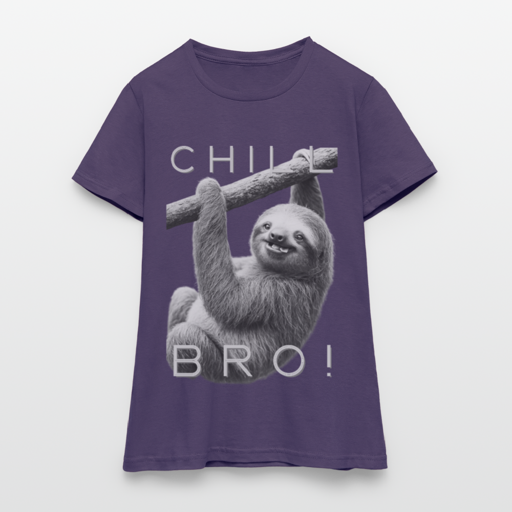 Chill Bro! - Frauen T-Shirt - Dunkellila