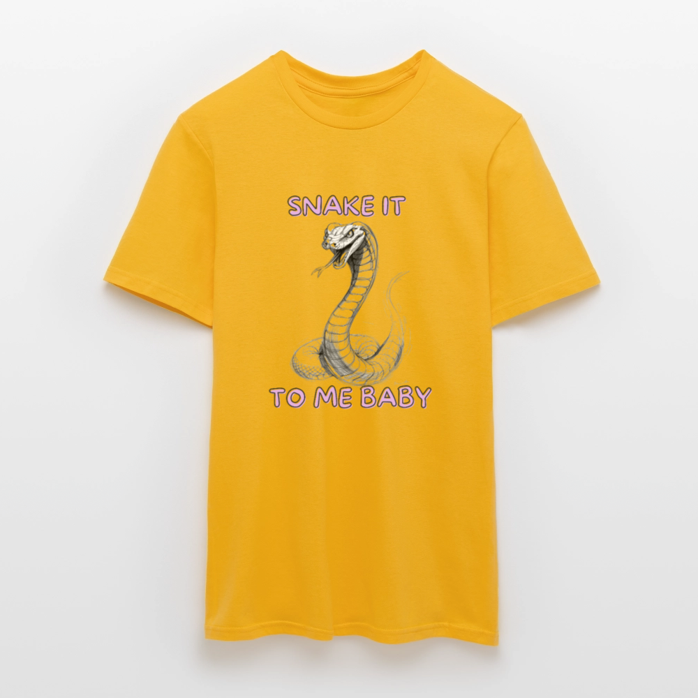Snake it to me baby - Männer T-Shirt - Gelb