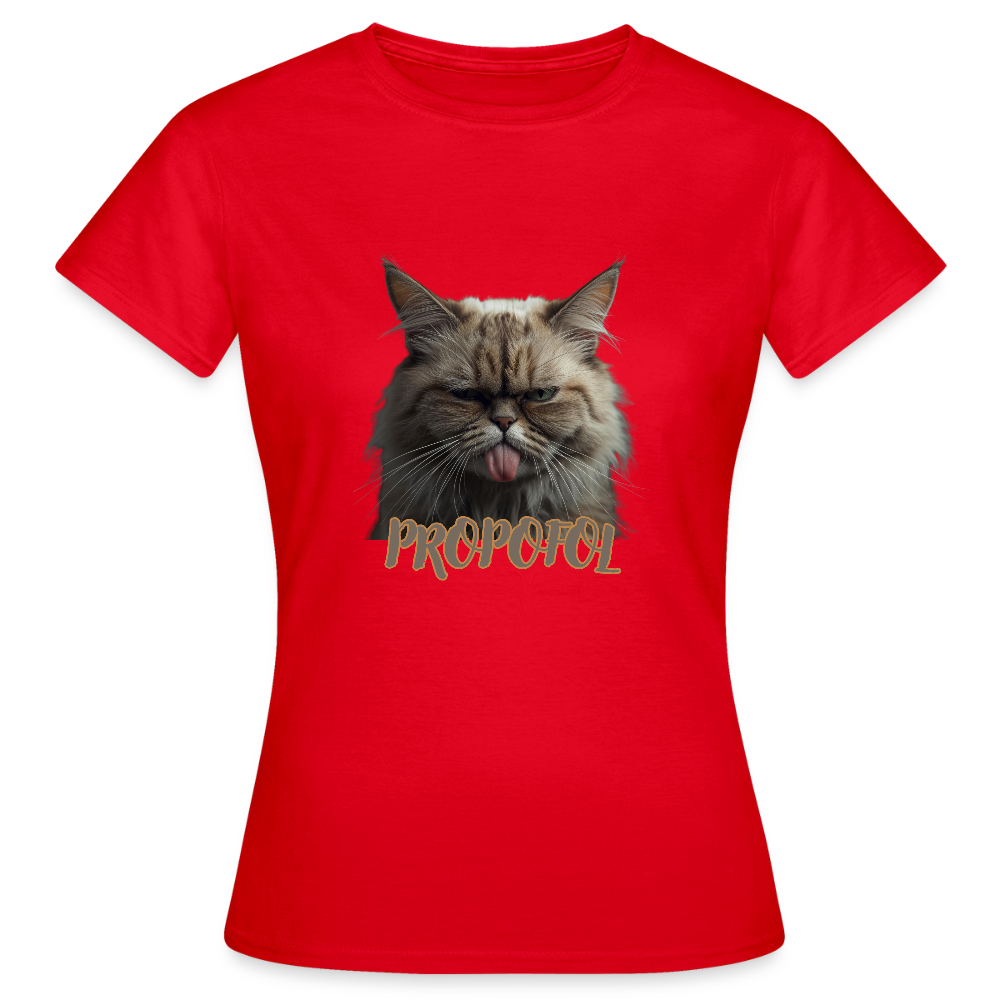 Propofol Cat - Frauen T-Shirt - Rot