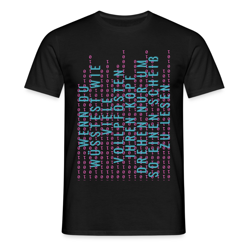 Und Tschüß Metaversum - Männer T-Shirt - Schwarz