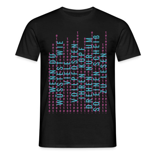 Und Tschüß Metaversum - Männer T-Shirt - Schwarz