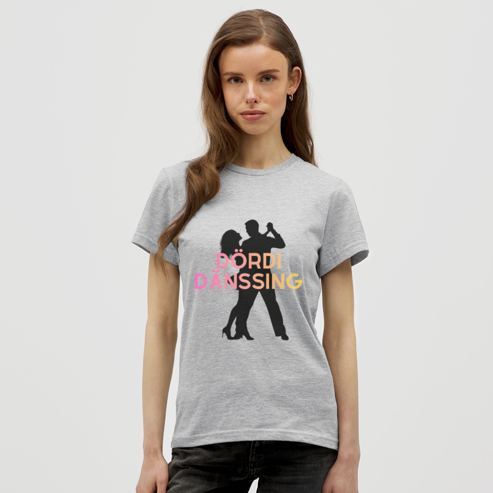 Dördi Dänssing - Frauen T-Shirt - Grau meliert