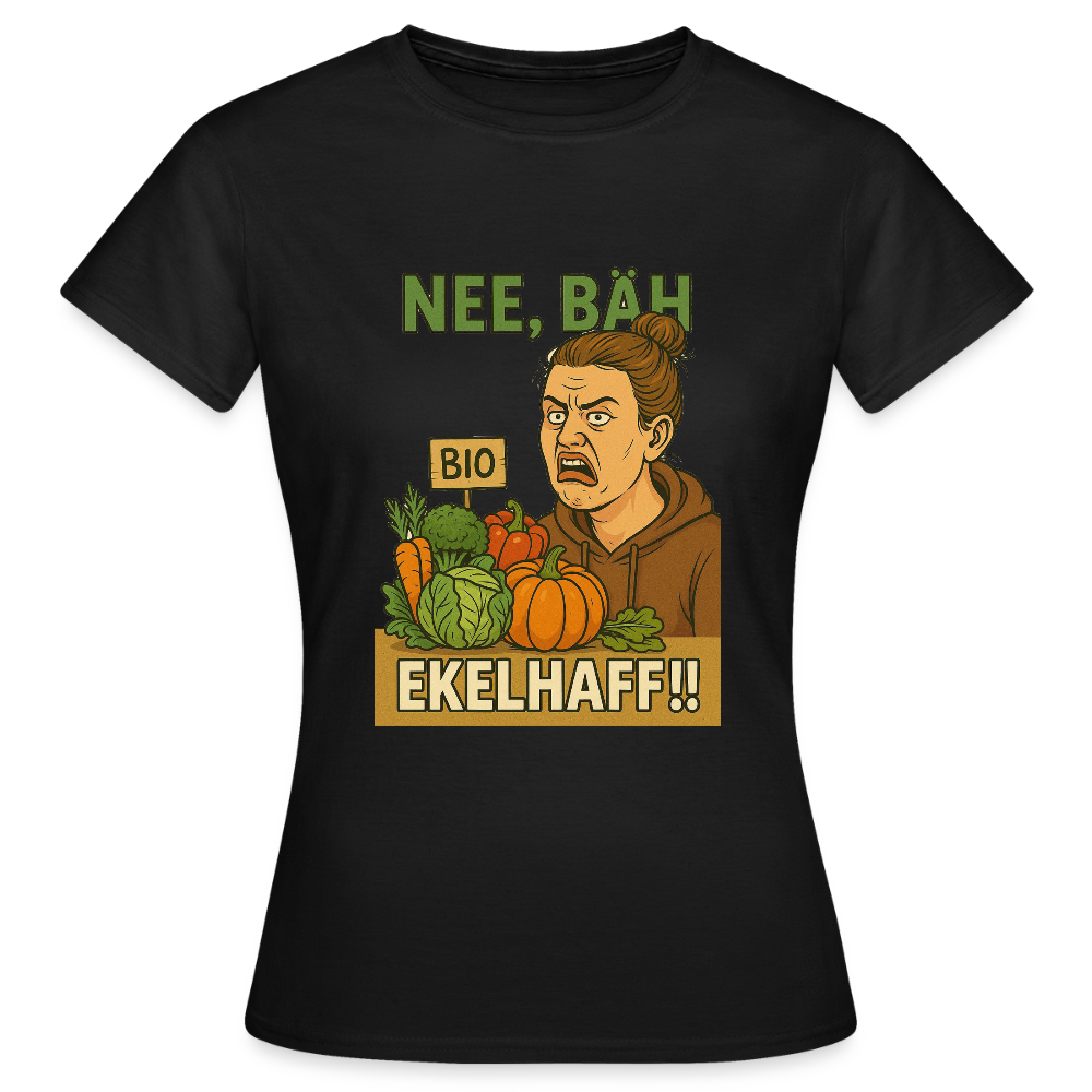 Frauentausch ekelhaff - Frauen T-Shirt - Schwarz