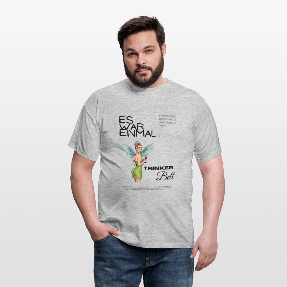 Trinkerbell - Männer T-Shirt - Grau meliert