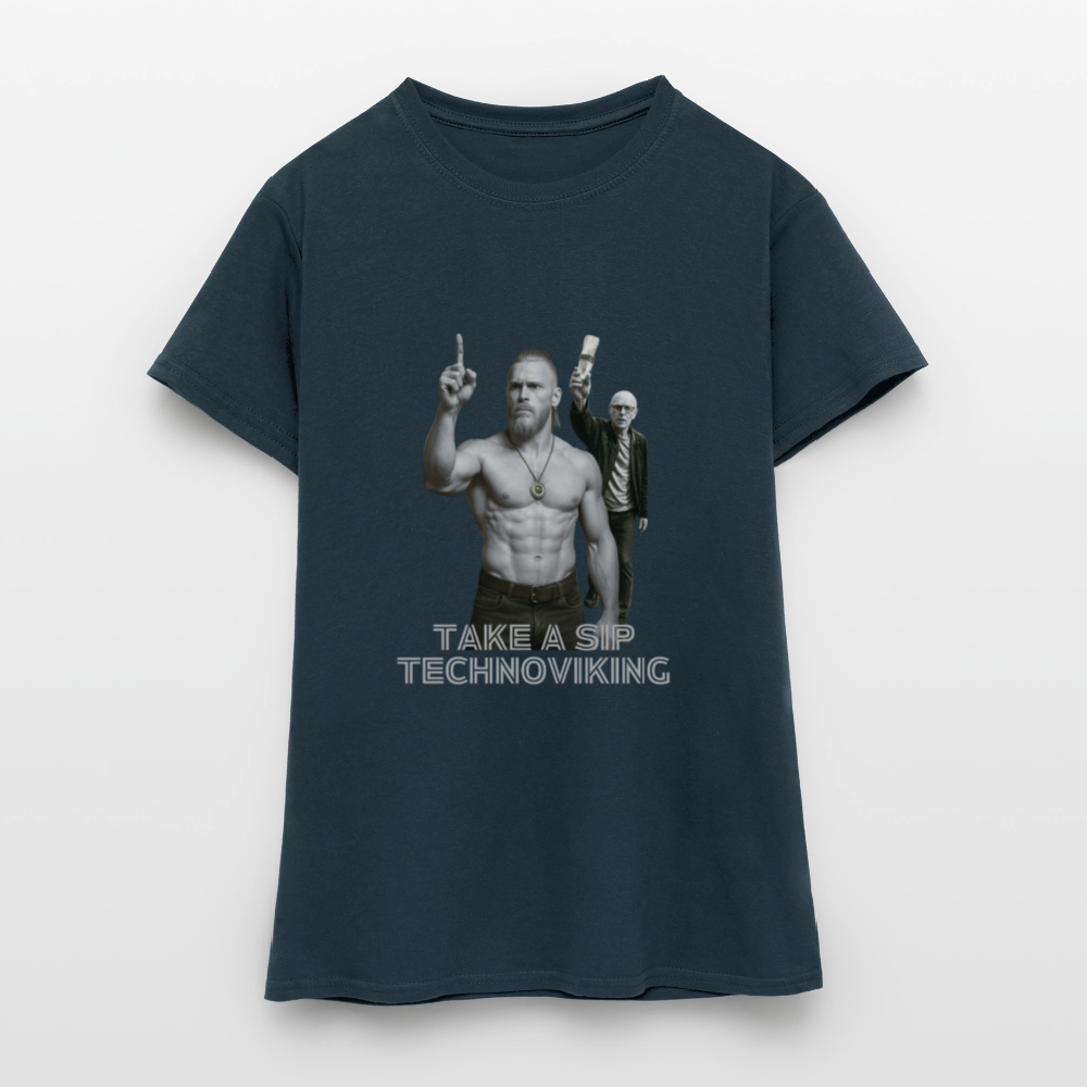 Take a sip Technoviking - Frauen T-Shirt - Navy